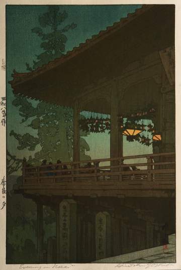 Hiroshi Yoshida - Evening in Nara thumbnail