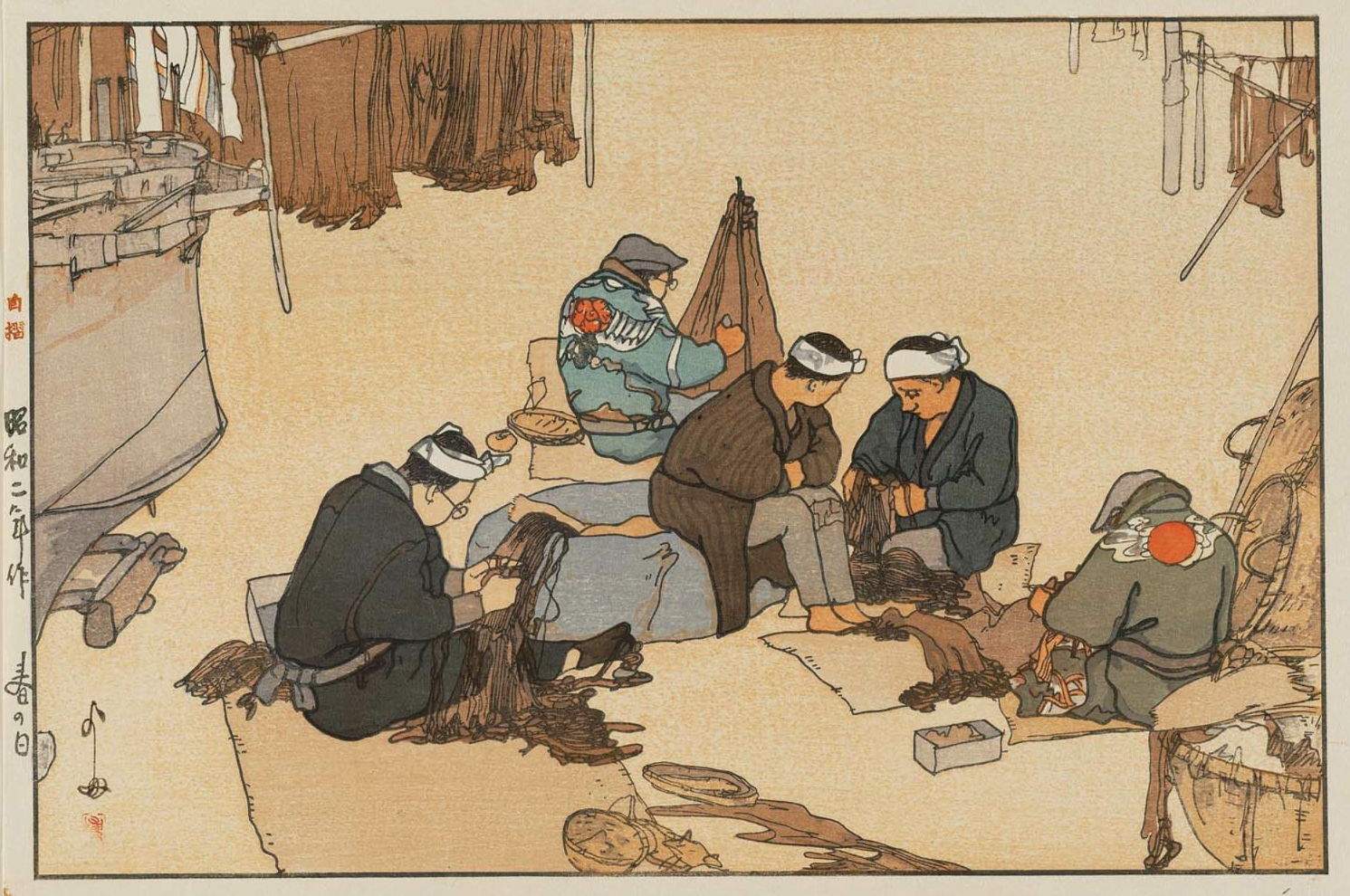 Hiroshi Yoshida “Spring Day” 1927 woodblock print