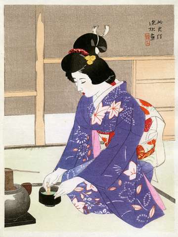 Shinsui Itō “[Preparing Tea]” 1930 thumbnail