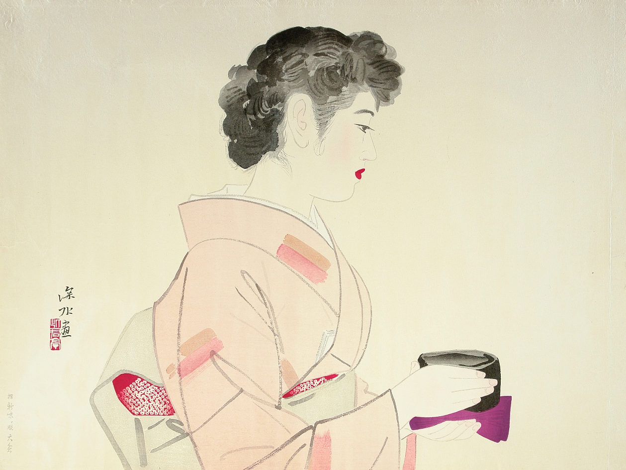 Shinsui Ito “Tea Ceremony” 1965 woodblock print