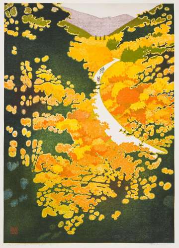 Toshi Yoshida “Autumn, Izu Dancing Girl” 1988 thumbnail