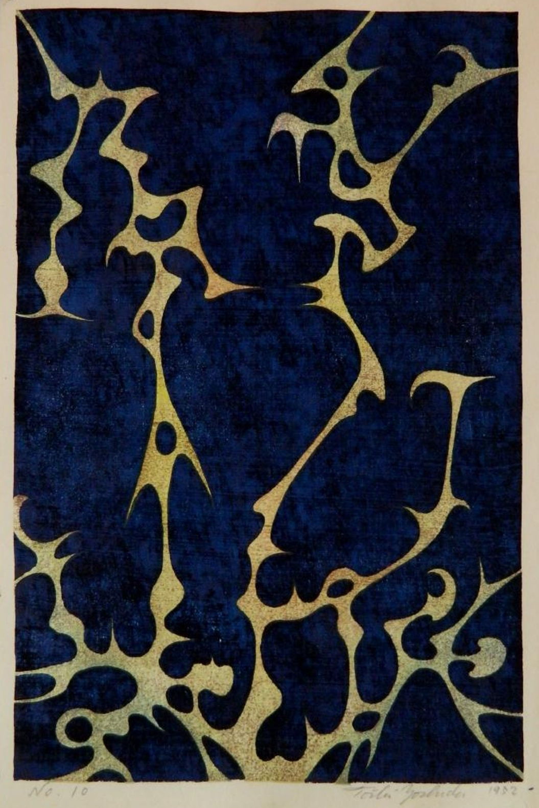 Toshi Yoshida “No. 10” 1952 woodblock print