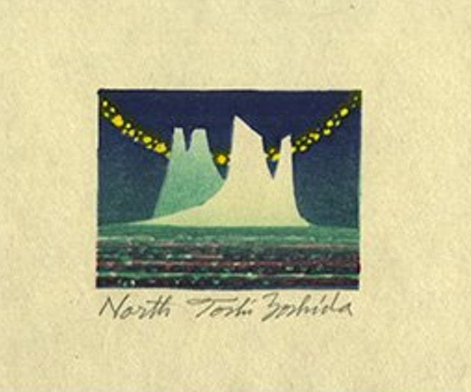 Toshi Yoshida “North”  woodblock print