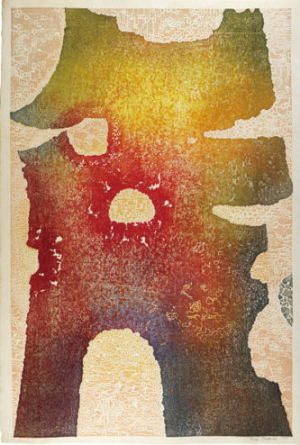Toshi Yoshida “Quality” 1961 woodblock print
