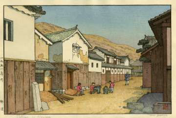 Toshi Yoshida “Village in Harima” 1951 thumbnail